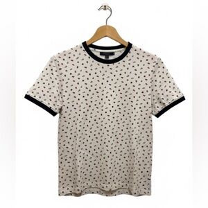 Perry Ellis Black and White Short Sleeve Tee